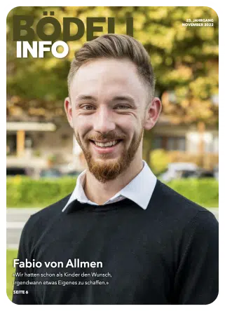 Bödeli Info Cover mit Fabio von Allmen
