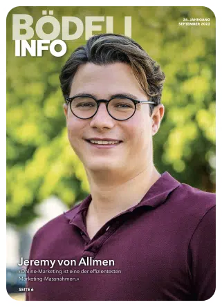 Bödeli Info Cover mit Jeremy von Allmen
